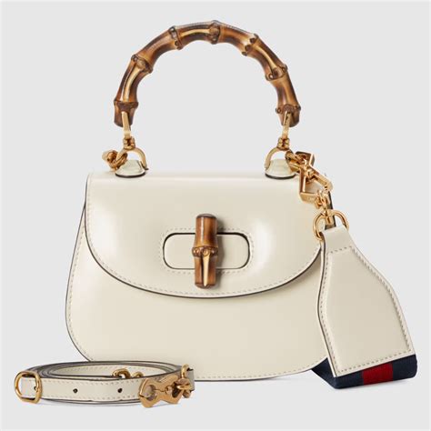 gucci signature satchel with bamboo|Gucci mini handle bag.